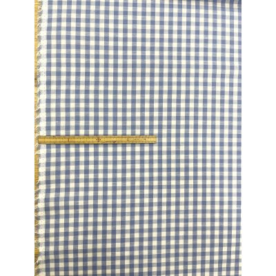 画像2: 生地：綿100％ 先染めギンガムチェック（水色）