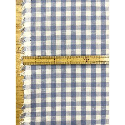画像3: 生地：綿100％ 先染めギンガムチェック（水色）