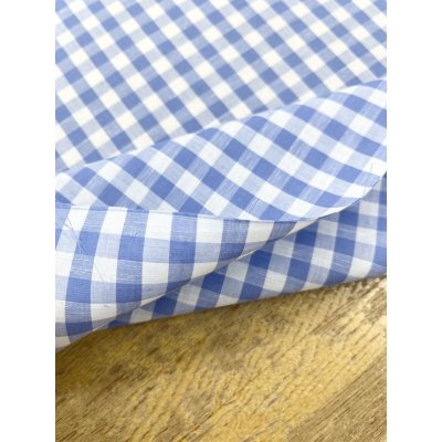 画像5: 生地：綿100％ 先染めギンガムチェック（水色）