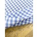 画像5: 生地：綿100％ 先染めギンガムチェック（水色） (5)