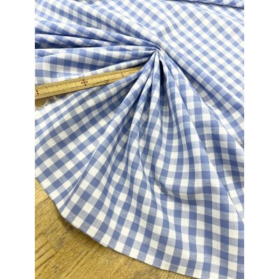 画像6: 生地：綿100％ 先染めギンガムチェック（水色）