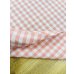 画像5: 生地：綿100％ 先染めギンガムチェック（ピーチピンク） (5)