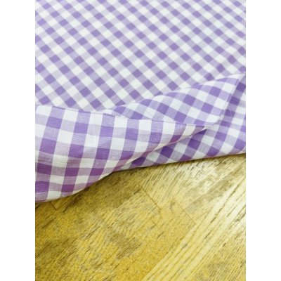 画像5: 生地：綿100％ 先染めギンガムチェック（ラベンダー）