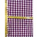 画像3: 生地：綿100％ 先染めギンガムチェック（グレープ） (3)