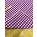 画像4: 生地：綿100％ 先染めギンガムチェック（グレープ） (4)