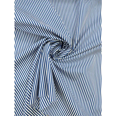 画像7: 生地：綿100％ 2.5mm先染めストライプ（白／ネイビーブルー）