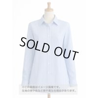 生地：綿100％ 先染めストライプ（ブルー×ホワイト）