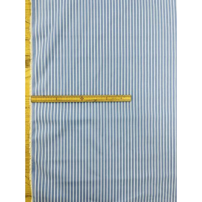 画像2: 生地：綿100％ 先染めストライプ（ブルー×ホワイト）