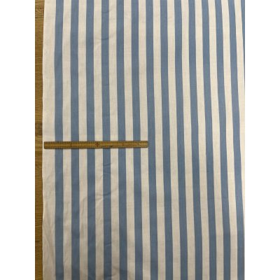 画像2: 生地：綿100％ ストライプ（ホワイト×サックスブルー）