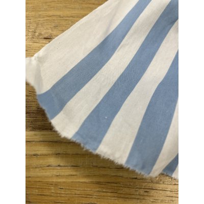 画像8: 生地：綿100％ ストライプ（ホワイト×サックスブルー）