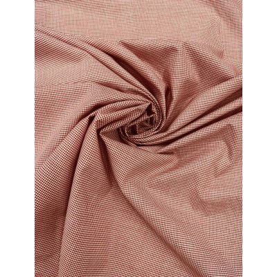 画像7: 生地：綿100％ 極小ギンガムチェック（ホワイト×レッド）