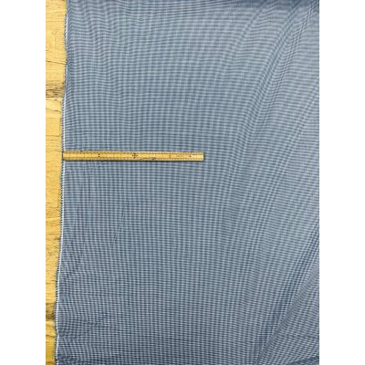 画像2: 生地：綿100％ 極小ギンガムチェック（ホワイト×ブルー）