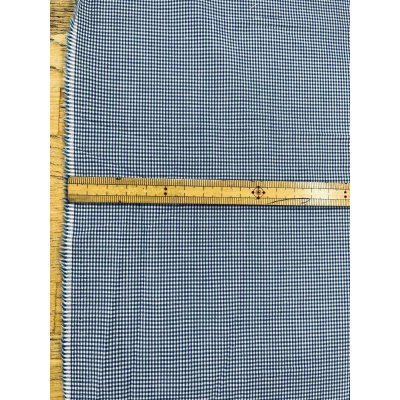 画像3: 生地：綿100％ 極小ギンガムチェック（ホワイト×ブルー）