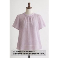 生地：リネンライクシアーブラウス地（ラベンダー）