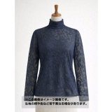 生地：花柄モチーフ ふくれジャガード（紺）