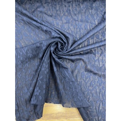 画像6: 生地：花柄モチーフ ふくれジャガード（紺）