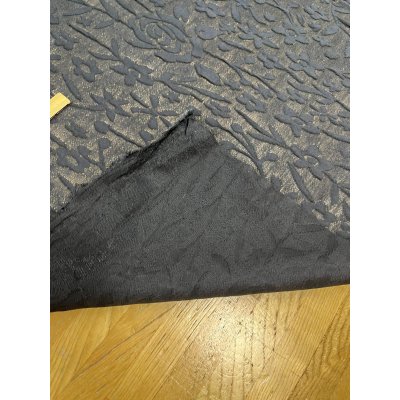 画像4: 生地：花柄モチーフ ふくれジャガード（黒）