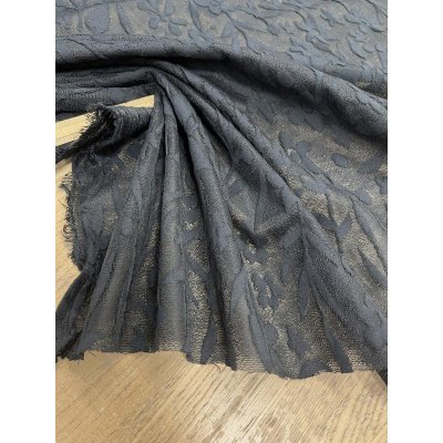 画像6: 生地：花柄モチーフ ふくれジャガード（黒）