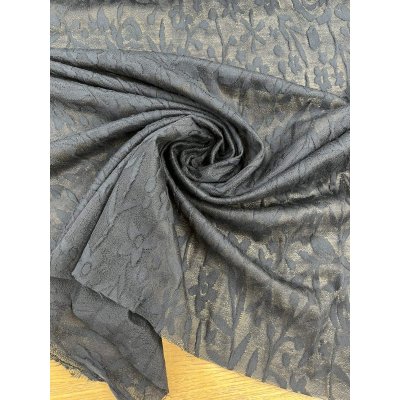 画像7: 生地：花柄モチーフ ふくれジャガード（黒）