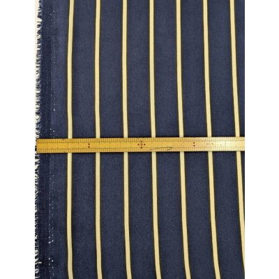 画像3: 生地：ポリエステルデシン ストライプ（ネイビー×ベージュ）