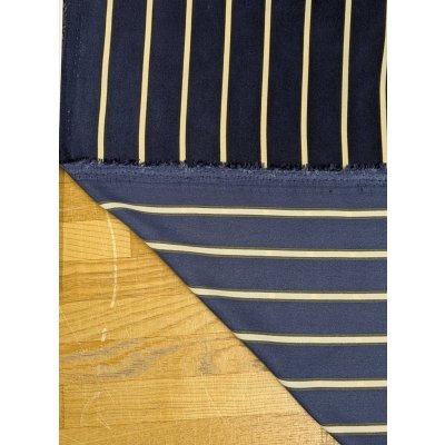 画像4: 生地：ポリエステルデシン ストライプ（ネイビー×ベージュ）