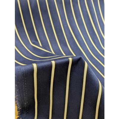 画像5: 生地：ポリエステルデシン ストライプ（ネイビー×ベージュ）