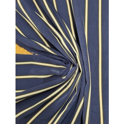 画像6: 生地：ポリエステルデシン ストライプ（ネイビー×ベージュ）