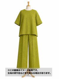 生地：ポリエステル100％地模様ポリエステル（グリーン）