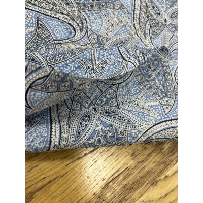 画像5: 生地：綿100％ 塩縮ペイズリープリント（サックス系）