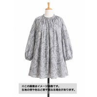 生地：綿100％ 塩縮ペイズリープリント（グレー系）