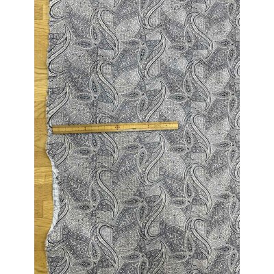 画像2: 生地：綿100％ 塩縮ペイズリープリント（グレー系）