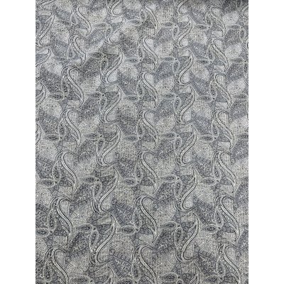 画像8: 生地：綿100％ 塩縮ペイズリープリント（グレー系）