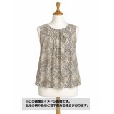 生地：綿100％ 塩縮ペイズリープリント（ベージュ系）