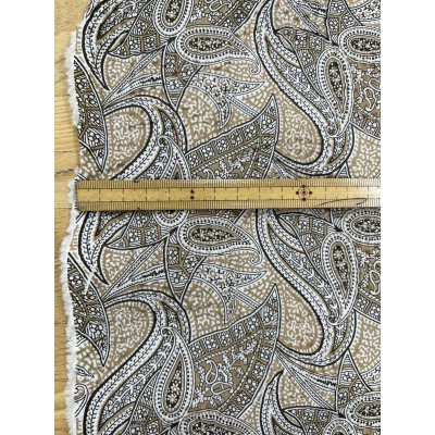 画像3: 生地：綿100％ 塩縮ペイズリープリント（ベージュ系）