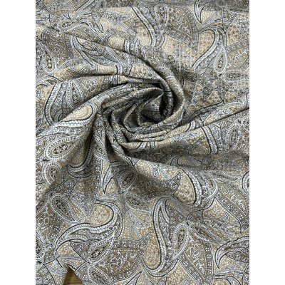 画像6: 生地：綿100％ 塩縮ペイズリープリント（ベージュ系）