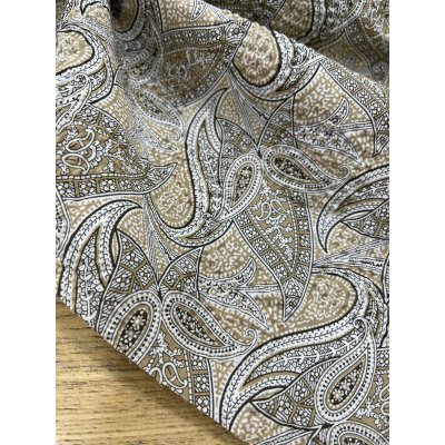 画像7: 生地：綿100％ 塩縮ペイズリープリント（ベージュ系）