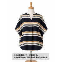 生地：ポリエステル100％デシンボーダープリント（ベージュ）