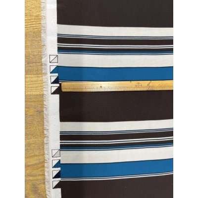 画像3: 生地：ポリエステル100％デシンボーダープリント（ブルー）