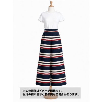 画像1: 生地：ポリエステル100％デシンボーダープリント（エンジ）