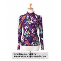 生地：ポリエステル100％花柄プリント2WAYニット