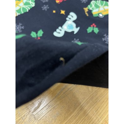 画像5: 生地：綿100％ 総柄プリント天竺ニット（黒）