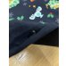 画像5: 生地：綿100％ 総柄プリント天竺ニット（黒） (5)