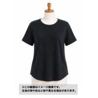 生地：綿100％ミニワッフルニット（黒）