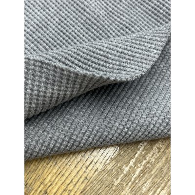 画像5: 生地：綿100％ ワッフルニット（グレー）