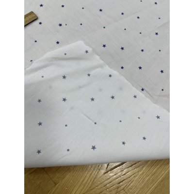 画像4: 生地：綿100％ ランダム星柄コットン（白地）