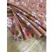 画像6: 生地：綿100％ 花柄コットン（オレンジブラウン） (6)