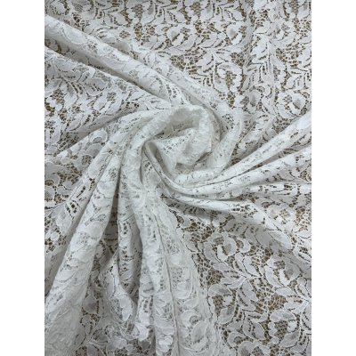 画像7: 生地：綿・ナイロン混／コットンコードラッセルレース（白）