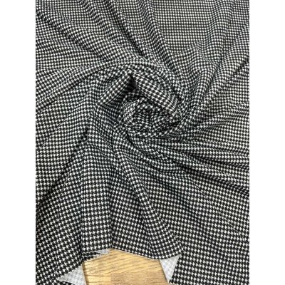 画像7: 生地：ポリエステル100％千鳥柄2WAYニット（白×黒）