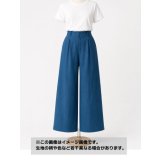 生地：綿麻ストレッチ織り柄（ブルーグリーン）