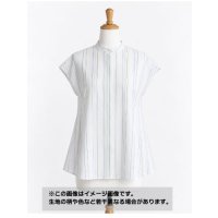 生地：綿風ポリエステル100％ストライプ柄（うすグリーン）